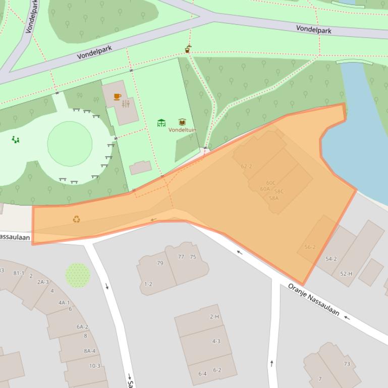 Kaart van postcodegebied 1075AS.