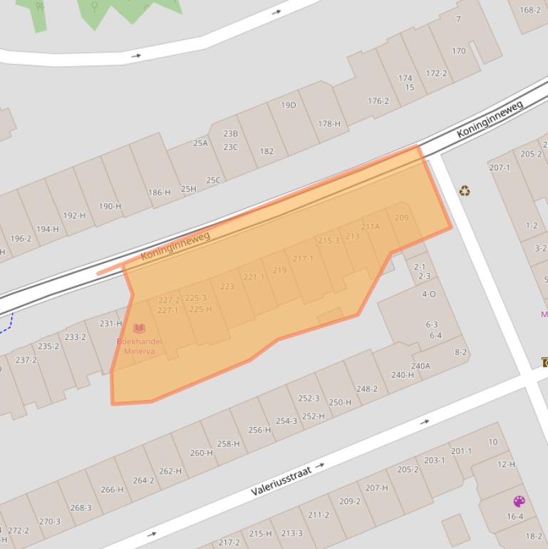 Kaart van postcodegebied 1075CS.