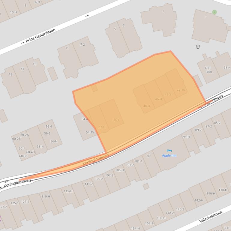 Kaart van postcodegebied 1075EA.