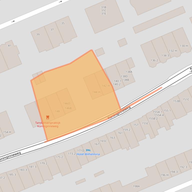 Kaart van postcodegebied 1075ED.