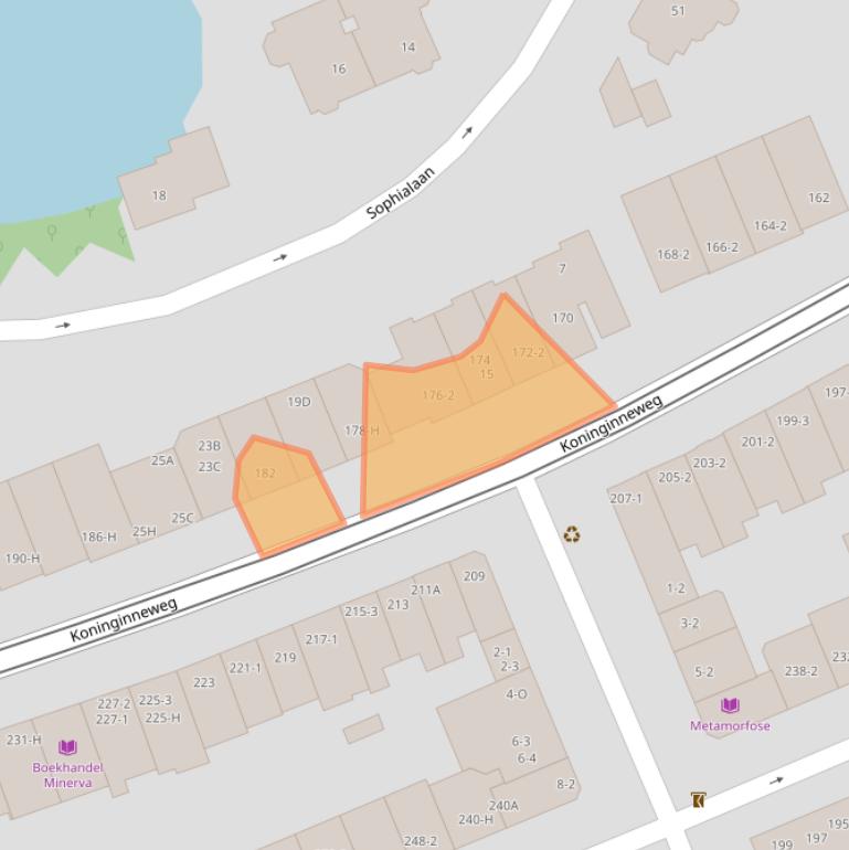 Kaart van postcodegebied 1075EH.