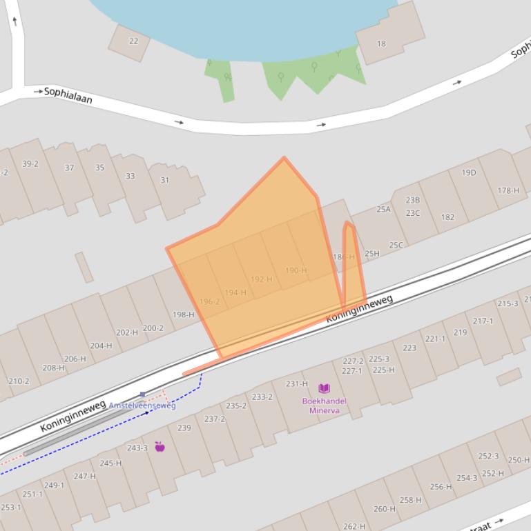 Kaart van postcodegebied 1075EJ.