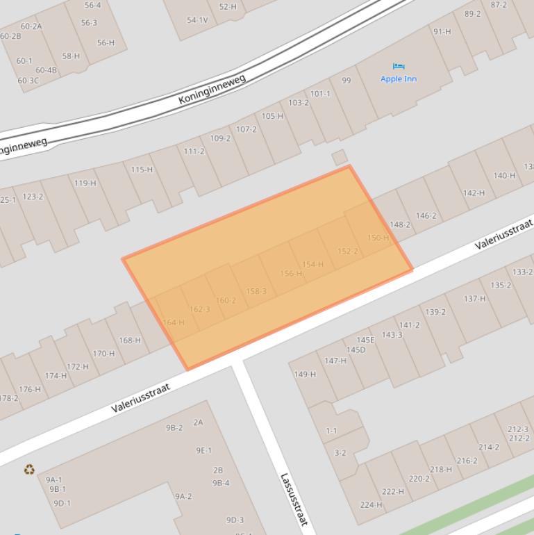 Kaart van postcodegebied 1075GG.