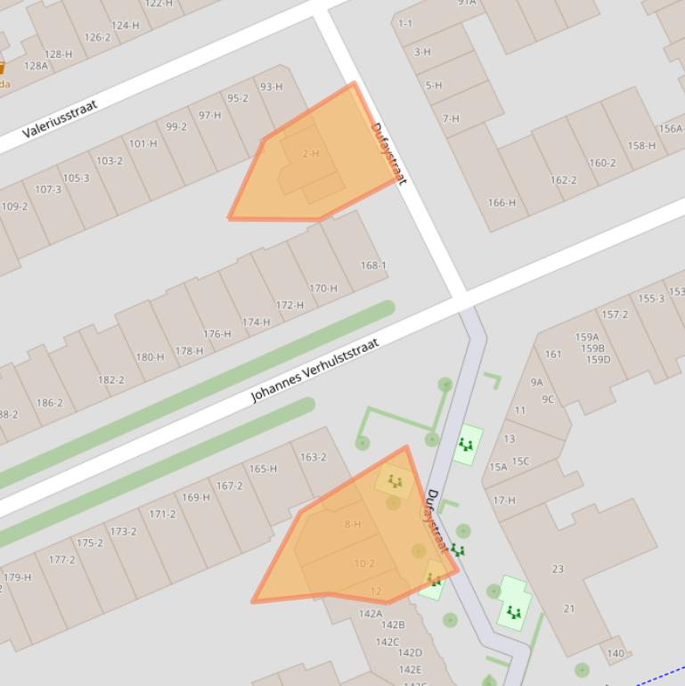 Kaart van postcodegebied 1075GT.