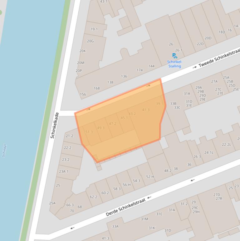 Kaart van postcodegebied 1075TR.