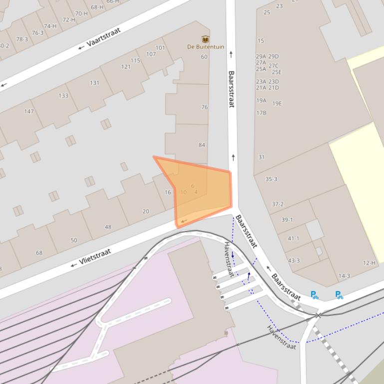 Kaart van postcodegebied 1075VB.