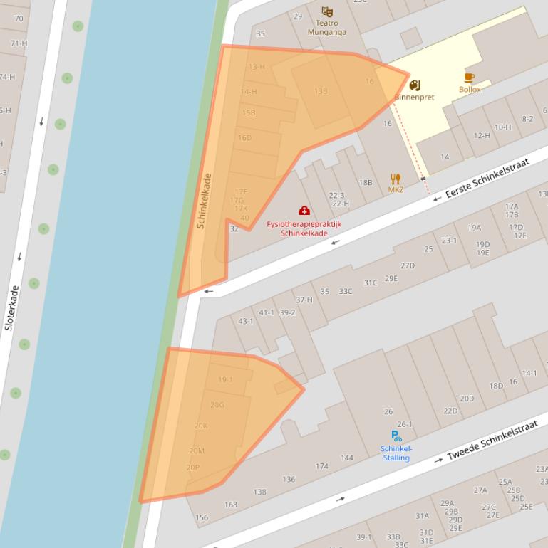 Kaart van postcodegebied 1075VG.