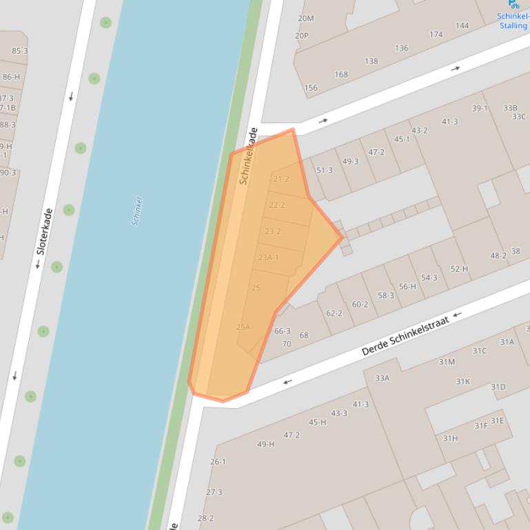 Kaart van postcodegebied 1075VH.