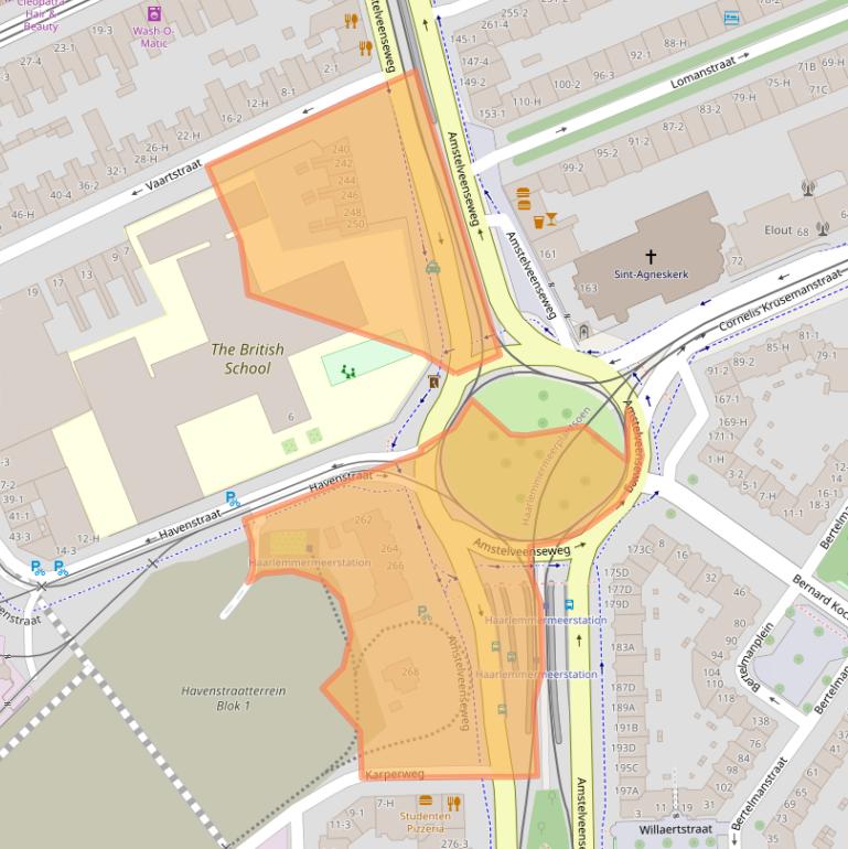 Kaart van postcodegebied 1075XV.