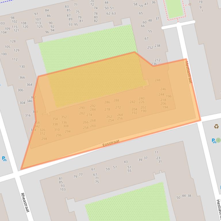 Kaart van postcodegebied 1076DR.