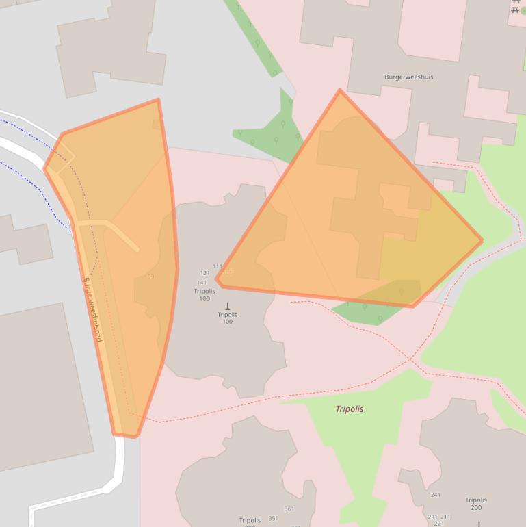 Kaart van postcodegebied 1076ER.