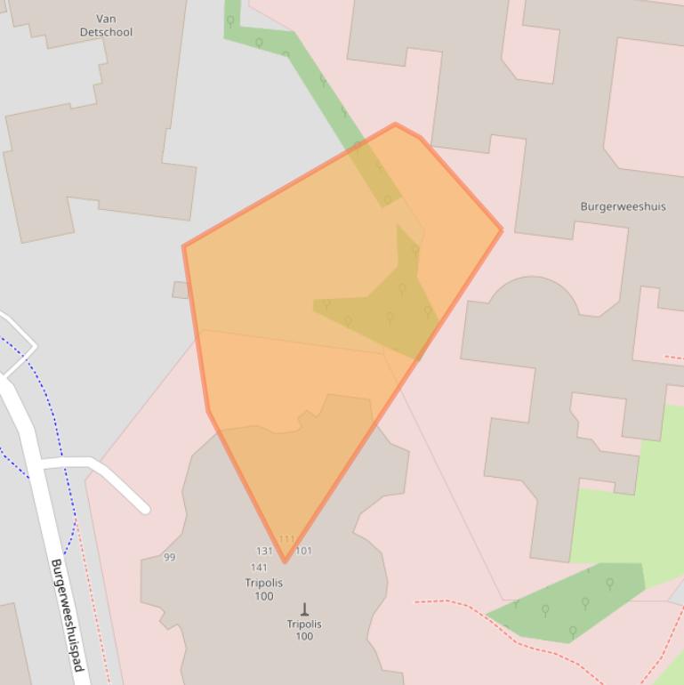 Kaart van postcodegebied 1076ES.