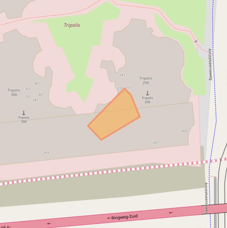 Kaart van postcodegebied 1076GT.