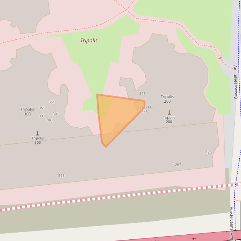 Kaart van postcodegebied 1076GV.