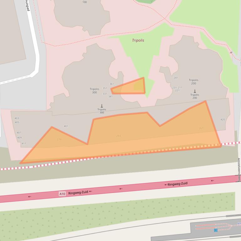 Kaart van postcodegebied 1076HR.