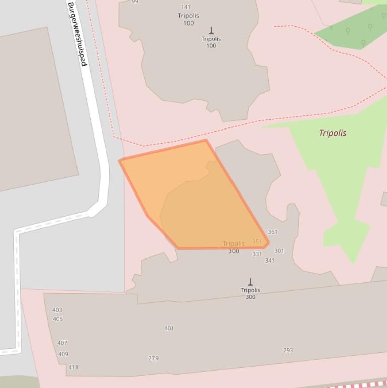 Kaart van postcodegebied 1076HX.