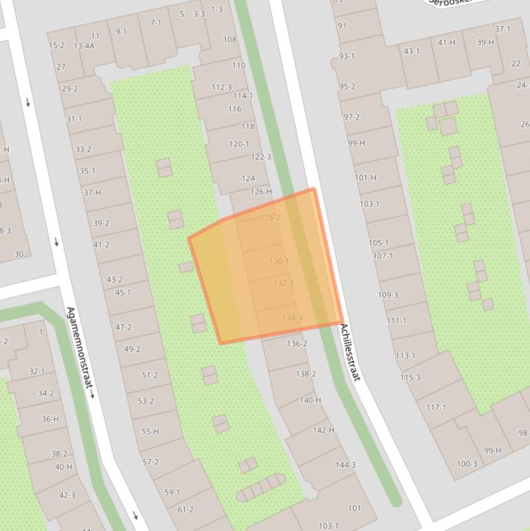Kaart van postcodegebied 1076RK.