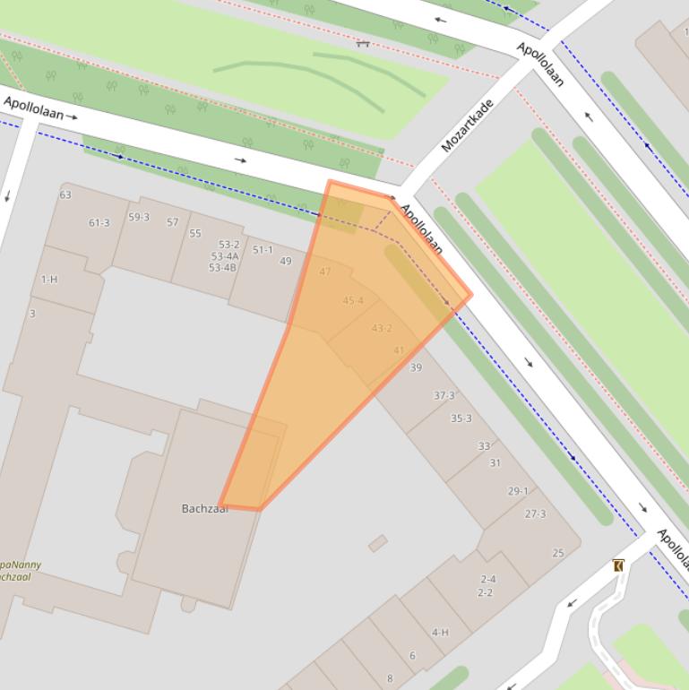 Kaart van postcodegebied 1077AD.