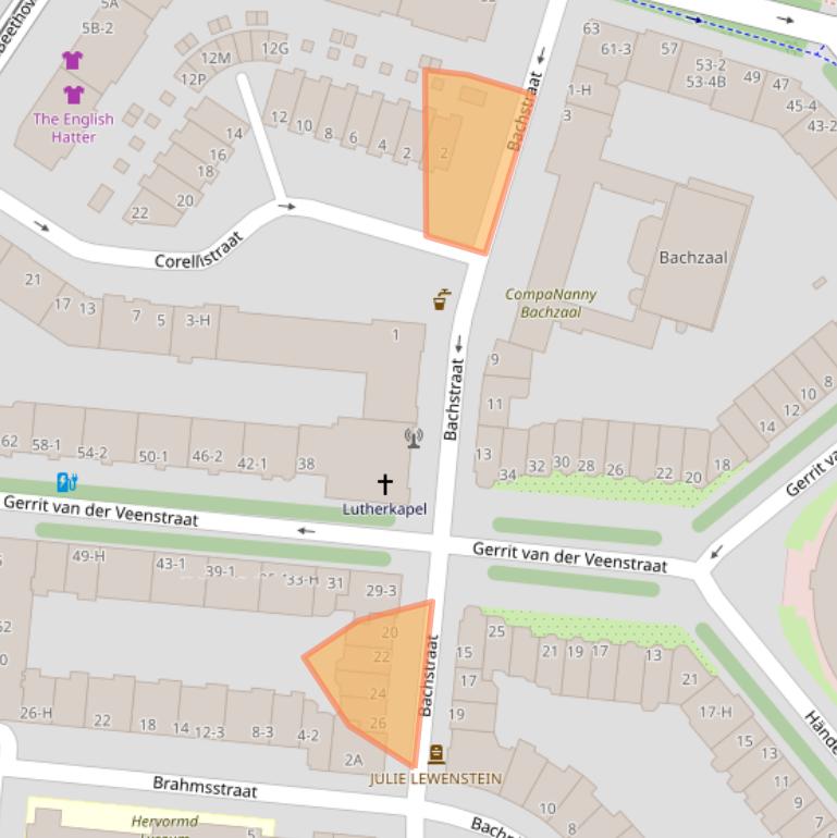 Kaart van postcodegebied 1077GG.