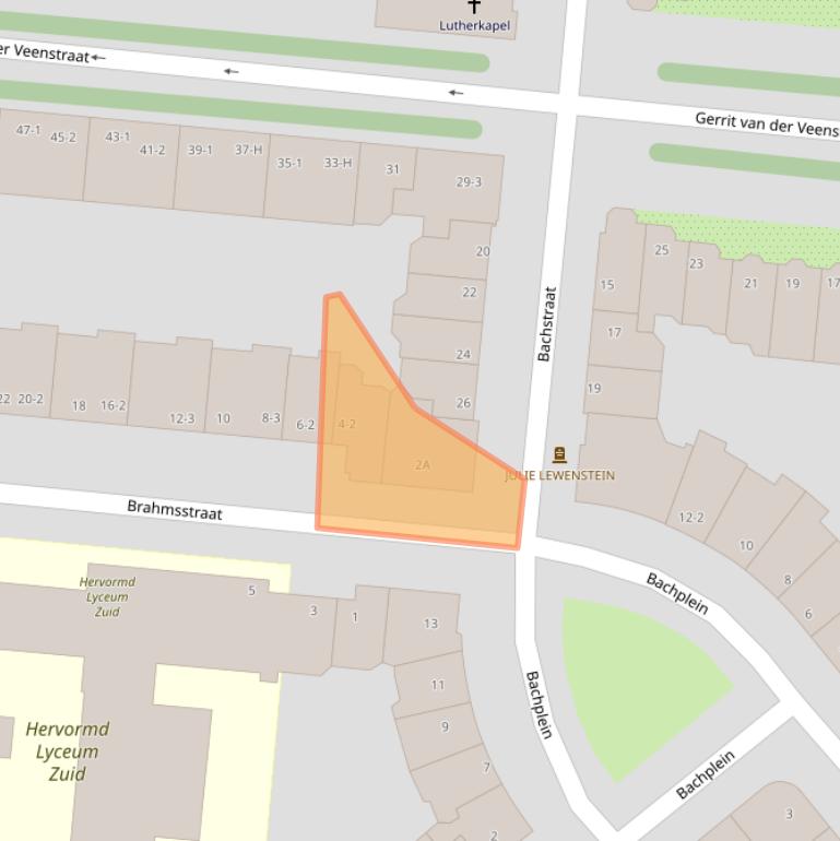 Kaart van postcodegebied 1077HG.