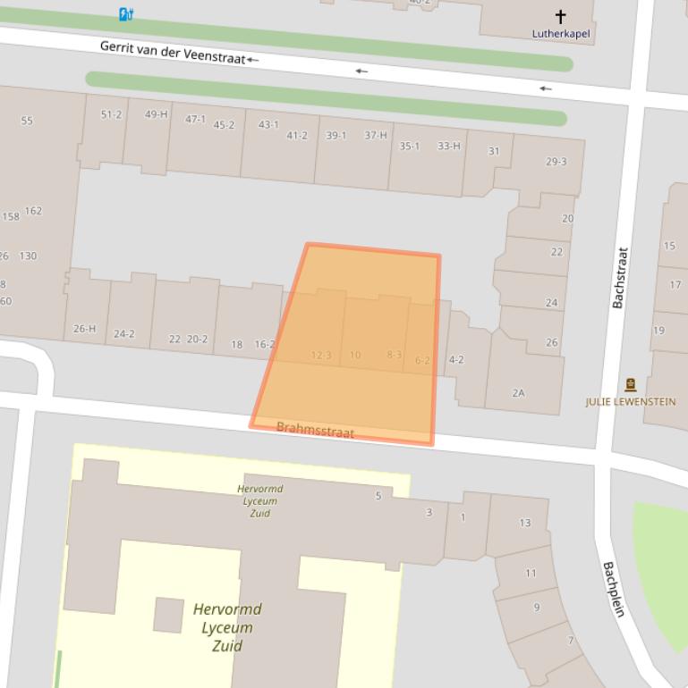 Kaart van postcodegebied 1077HH.