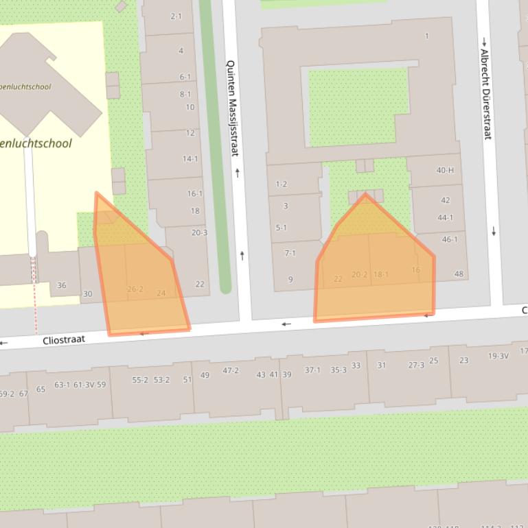 Kaart van postcodegebied 1077KH.