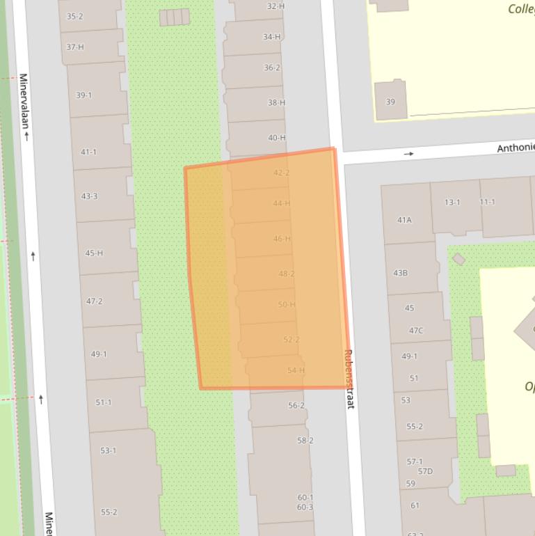 Kaart van postcodegebied 1077MT.