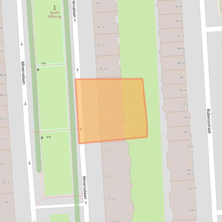 Kaart van postcodegebied 1077NN.