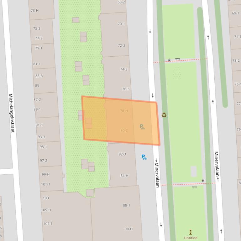 Kaart van postcodegebied 1077PJ.