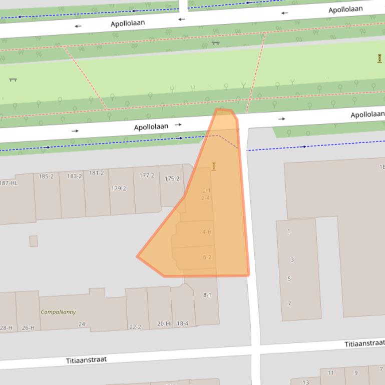 Kaart van postcodegebied 1077PP.