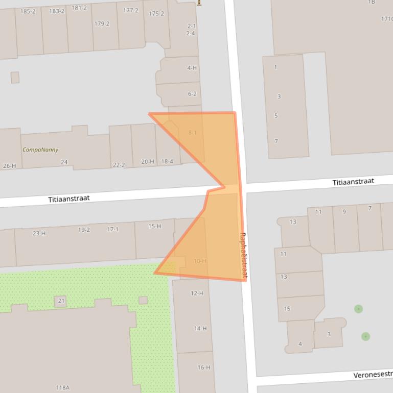 Kaart van postcodegebied 1077PR.