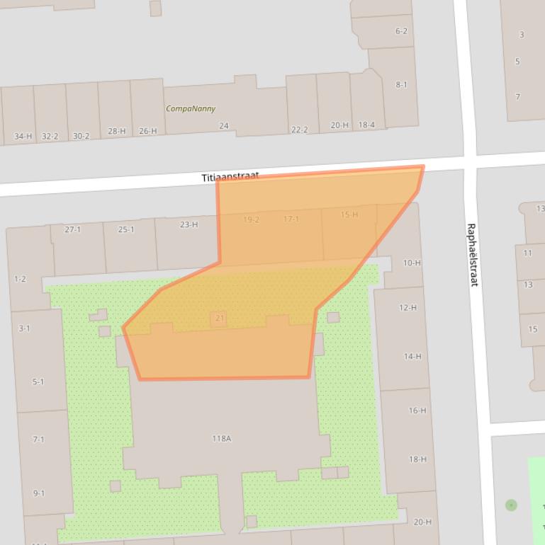 Kaart van postcodegebied 1077RD.