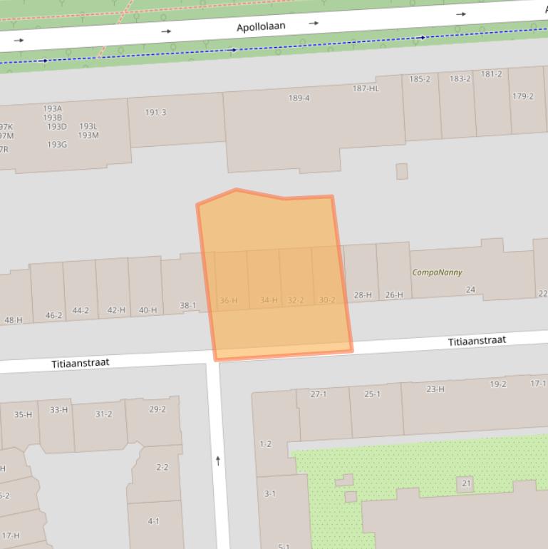 Kaart van postcodegebied 1077RJ.