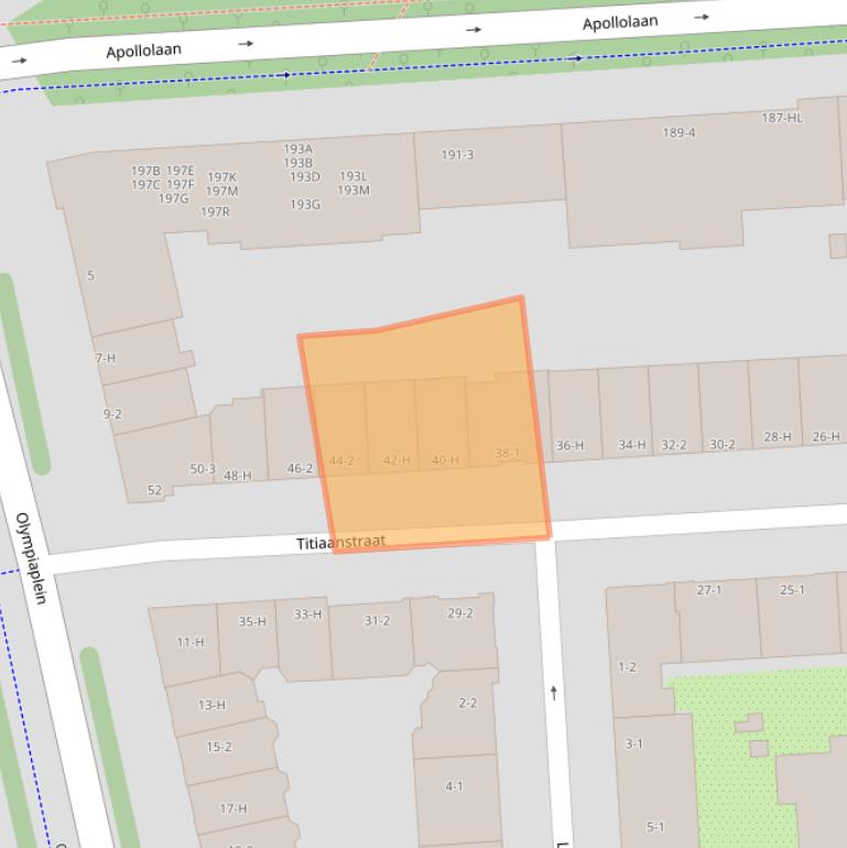 Kaart van postcodegebied 1077RK.