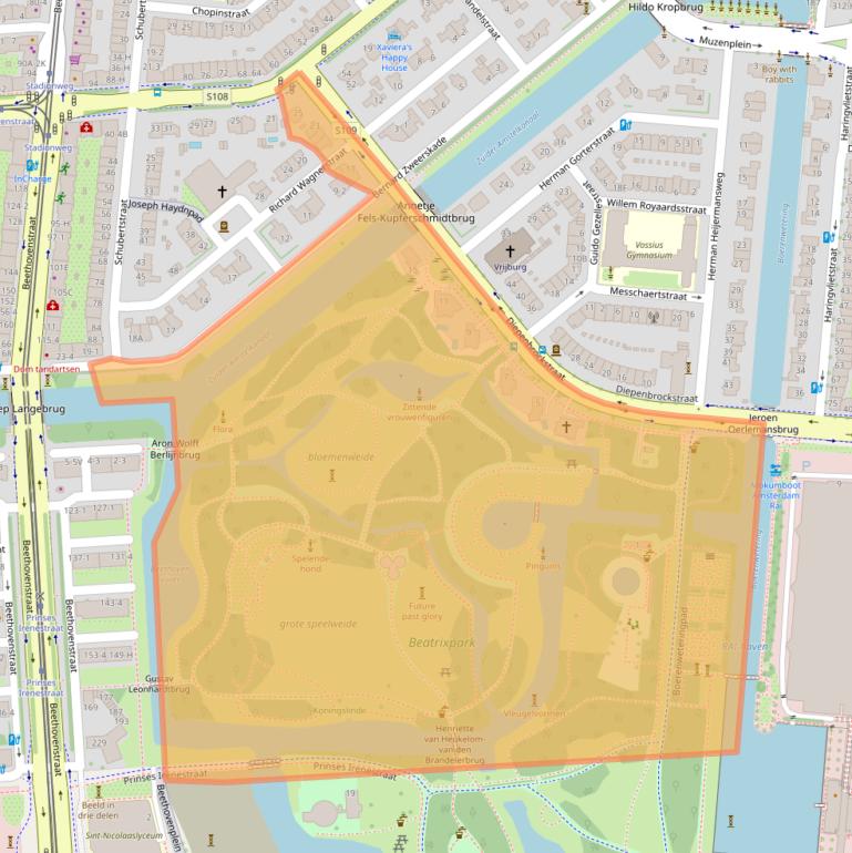 Kaart van postcodegebied 1077VX.
