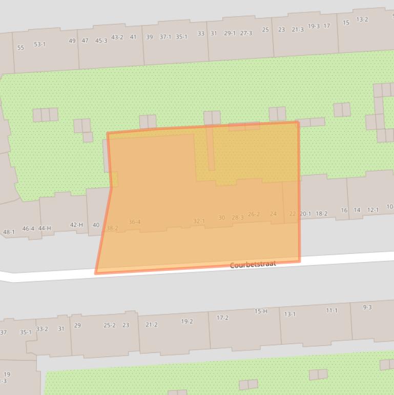 Kaart van postcodegebied 1077ZV.