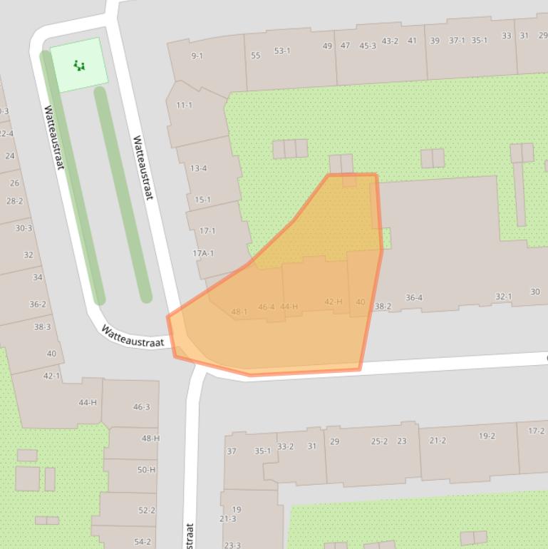 Kaart van postcodegebied 1077ZW.