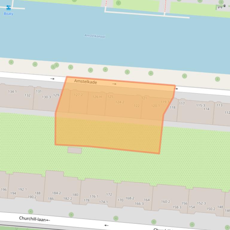 Kaart van postcodegebied 1078AS.