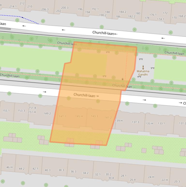 Kaart van postcodegebied 1078DS.