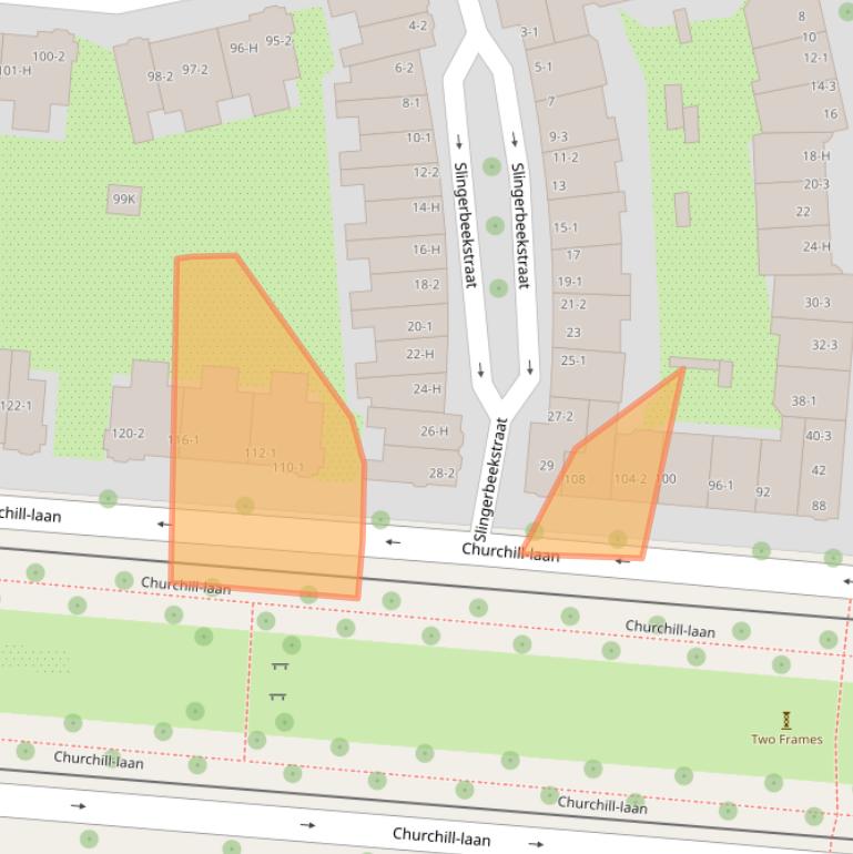 Kaart van postcodegebied 1078EM.