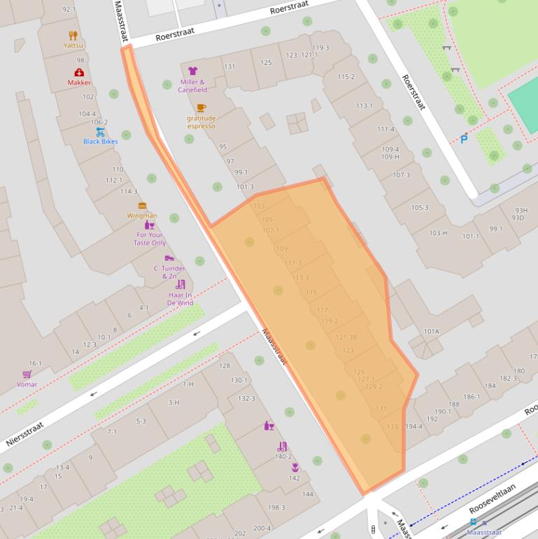 Kaart van postcodegebied 1078HH.