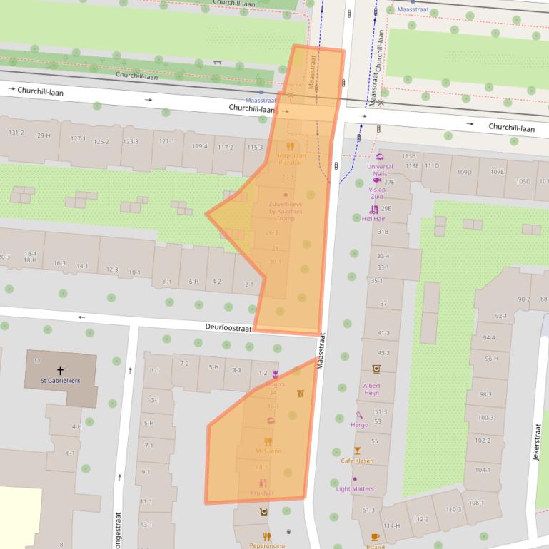 Kaart van postcodegebied 1078HK.