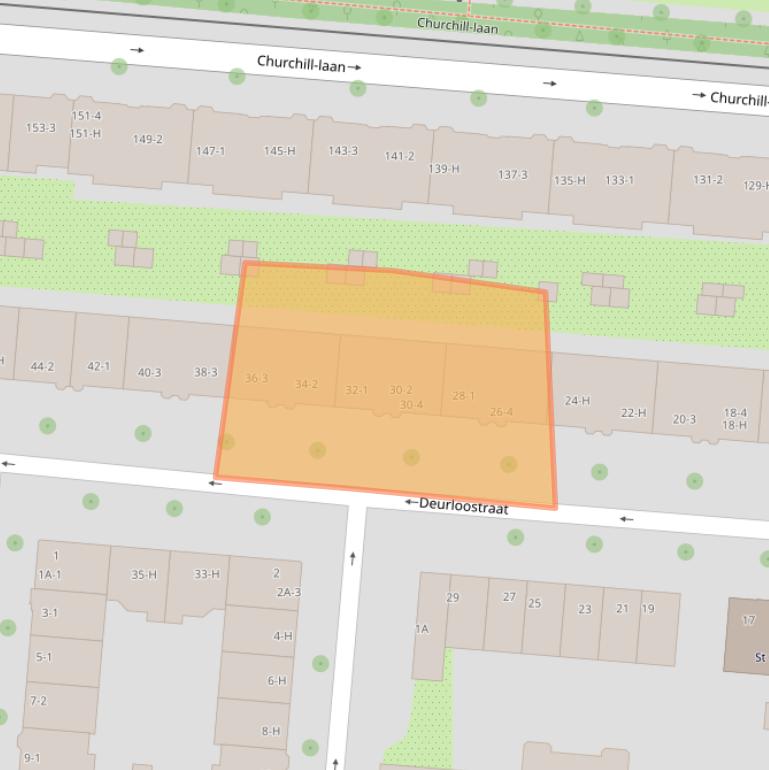 Kaart van postcodegebied 1078JB.