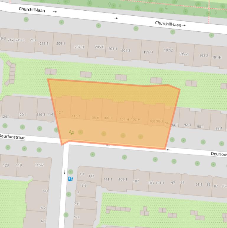 Kaart van postcodegebied 1078JJ.