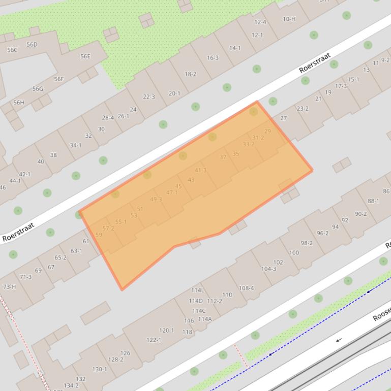 Kaart van postcodegebied 1078LJ.