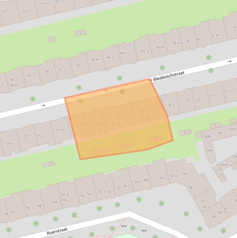 Kaart van postcodegebied 1078MN.