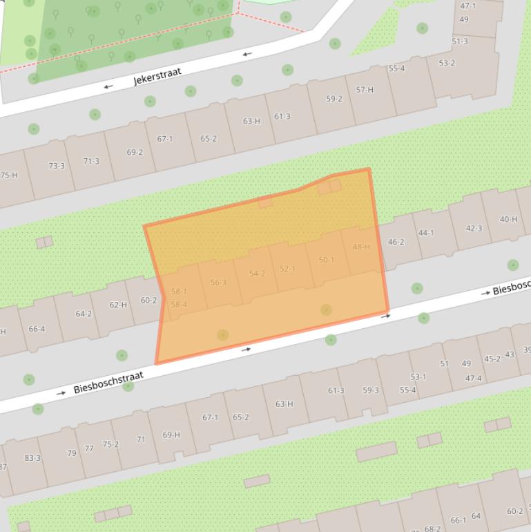 Kaart van postcodegebied 1078MX.