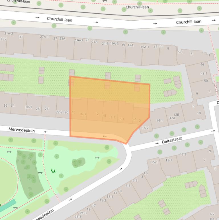 Kaart van postcodegebied 1078ND.