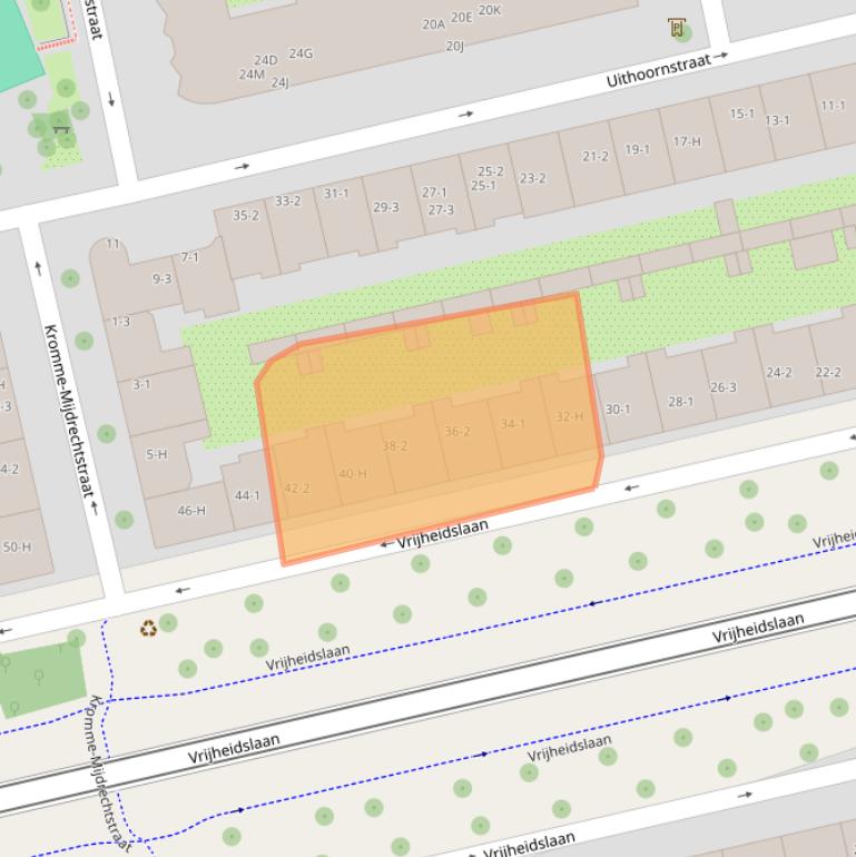 Kaart van postcodegebied 1078PL.