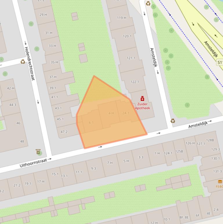 Kaart van postcodegebied 1078SX.